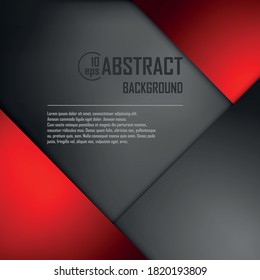 Abstract background of black origami paper. Vector illustration