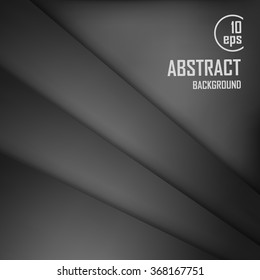 Abstract background of  black origami paper. Vector illustration. Mesh. EPS 10