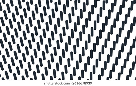Abstract background with black ovals on white background. Irregular array or matrix in scientific style. Cover design template. 3D illustration for brochure, poster, presentation, flyer or banner.