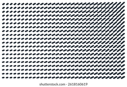 Abstract background with black ovals on white background. Irregular array or matrix in scientific style. Cover design template. 3D illustration for brochure, poster, presentation, flyer or banner.