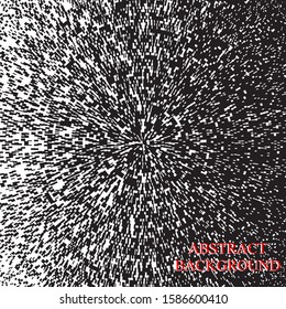 Abstract background of black particles. Template for advertising banner or poster. Black and white background - banner