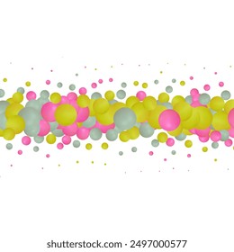 Fondo Abstractas con globos negros y rosados. Fondo festivo.