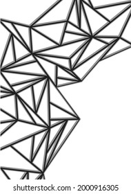 Fondo abstracto con patrón de líneas poligonales