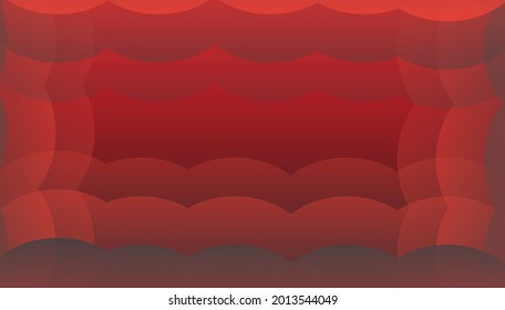 fondo abstracto de las ondas de combinación de color negro y rojo