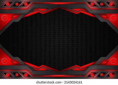 Abstract background with black and red color
