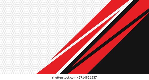 abstract background black, red,white paper art style design with shadows. vector.eps.10.
