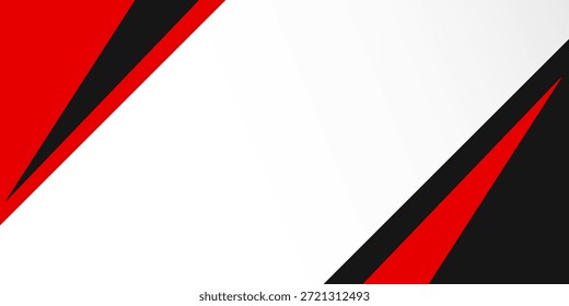 abstrakter Hintergrund schwarz, rot, weißes Papier Kunststil Design mit Schatten. eps10.