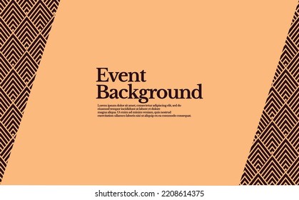 Abstract background with black rhombuses pattern. Suitable for event, talk show, presentation, seminar, meeting, and exhibition.