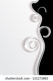 Abstract background  black silver