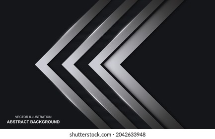 Abstract background black and silver luxury modern