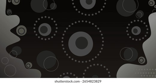 El fondo Abstractas en tonos negros presenta Formas orgánicas y líneas punteadas, creando una estética suave, moderna y atractiva. Fondo Abstractas con alta resolución.