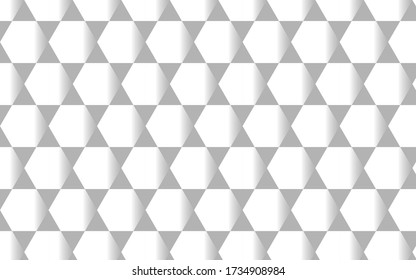Abstract background  Black triangles connect one another and create a white hexagon.