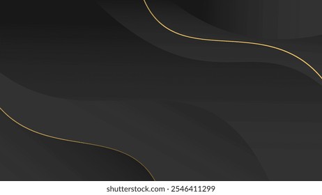 Fondo abstracto Fondo de pantalla negro Diseño de forma futurista moderno