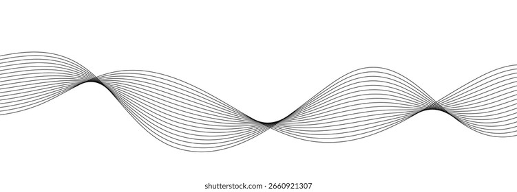 abstract background with black wavy lines