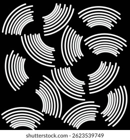 abstract background with Black and White