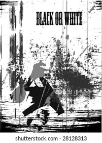 abstract background with black and white