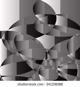 Abstract background in black and white