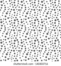 Abstract Background With Black And White Circles. Seamless Pattern