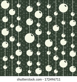 Abstract background with black and white circles. Seamless pattern