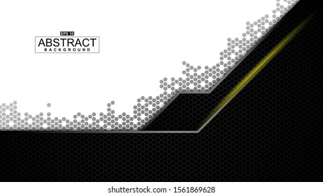 Abstract background black and white color modern design, message board for text. Background for template design. vector illustration EPS 10