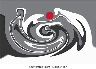 abstract background with black and white color swirls