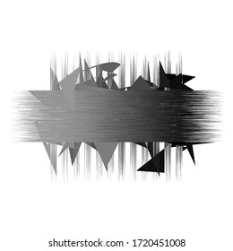 Fondo abstracto en colores blanco y negro. Cartel con copia de la imagen para rellenar. Ilustración vectorial en fondo aislado blanco.
