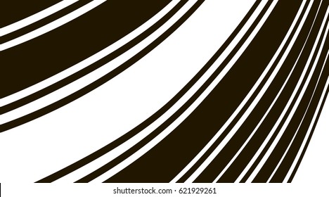 Abstract background. Black and white curve lines