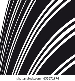 Abstract background. Black and white curve lines
