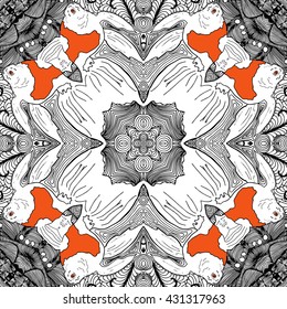 Abstract background Black and White design