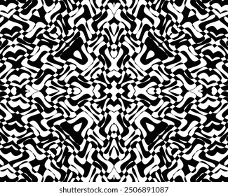abstract background black and white ethnic pattern
