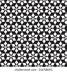 Abstract background with Black and white geometric pattern vector illustration .