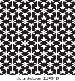Abstract background with Black and white geometric pattern vector illustration .