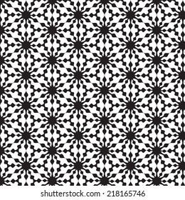 Abstract background with Black and white geometric pattern vector illustration .