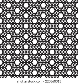Abstract background with Black and white geometric pattern vector illustration .