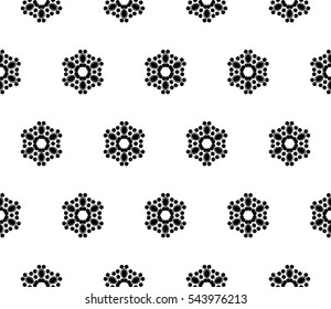 Abstract background. Black and white geometric seamless pattern in modern stylish. Vector seamless pattern