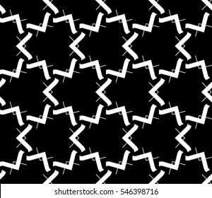 Abstract background. Black and white geometric seamless pattern in modern stylish. Vector seamless pattern