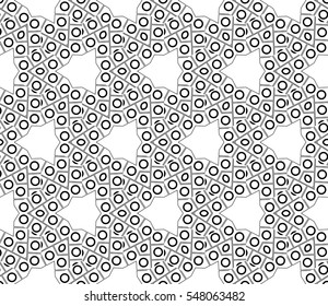 Abstract background. Black and white geometric seamless pattern in modern stylish. Vector seamless pattern
