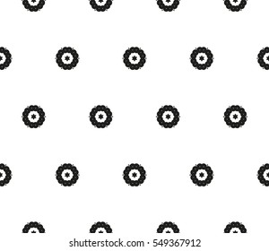 Abstract background. Black and white geometric seamless pattern in modern stylish. Vector seamless pattern
