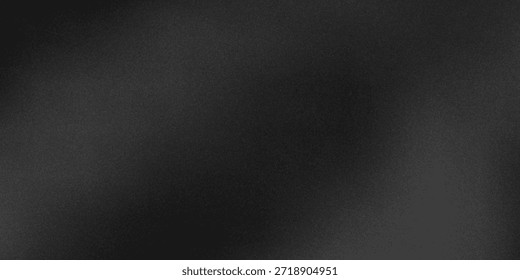 Abstract background with black white gradient, grain, grunge noise, website banner design, copy space