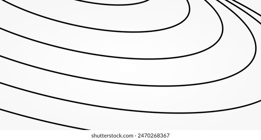 abstract background of black and white line arches. design for banner, poster, social media.