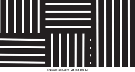 Abstract background with black and white line. 3d rendering