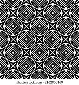 Abstract background with black and white mandala. Unique geometric vector swatch. Perfect for site backdrop, wrapping paper, wallpaper, textile and surface design. 