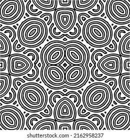 Abstract background with black and white mandala. Unique geometric vector swatch. Perfect for site backdrop, wrapping paper, wallpaper, textile and surface design. 