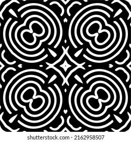 Abstract background with black and white mandala. Unique geometric vector swatch. Perfect for site backdrop, wrapping paper, wallpaper, textile and surface design. 