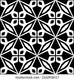 Abstract background with black and white mandala. Unique geometric vector swatch. Perfect for site backdrop, wrapping paper, wallpaper, textile and surface design. 