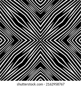Abstract background with black and white mandala. Unique geometric vector swatch. Perfect for site backdrop, wrapping paper, wallpaper, textile and surface design. 