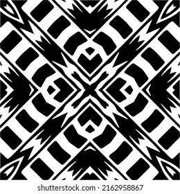 Abstrakter Hintergrund mit schwarz-weißer Mandala. Einzigartige geometrische Vektorgrafik. Ideal für die Website-Hintergrund, Wickelpapier, Tapete, Textil und Oberflächendesign. 