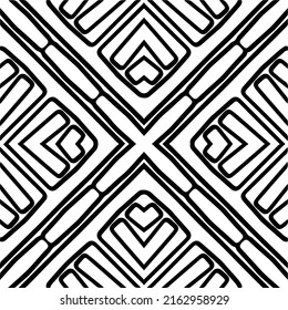 Abstract background with black and white mandala. Unique geometric vector swatch. Perfect for site backdrop, wrapping paper, wallpaper, textile and surface design. 