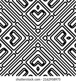 Abstract background with black and white mandala. Unique geometric vector swatch. Perfect for site backdrop, wrapping paper, wallpaper, textile and surface design. 