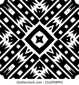 Abstract background with black and white mandala. Unique geometric vector swatch. Perfect for site backdrop, wrapping paper, wallpaper, textile and surface design. 